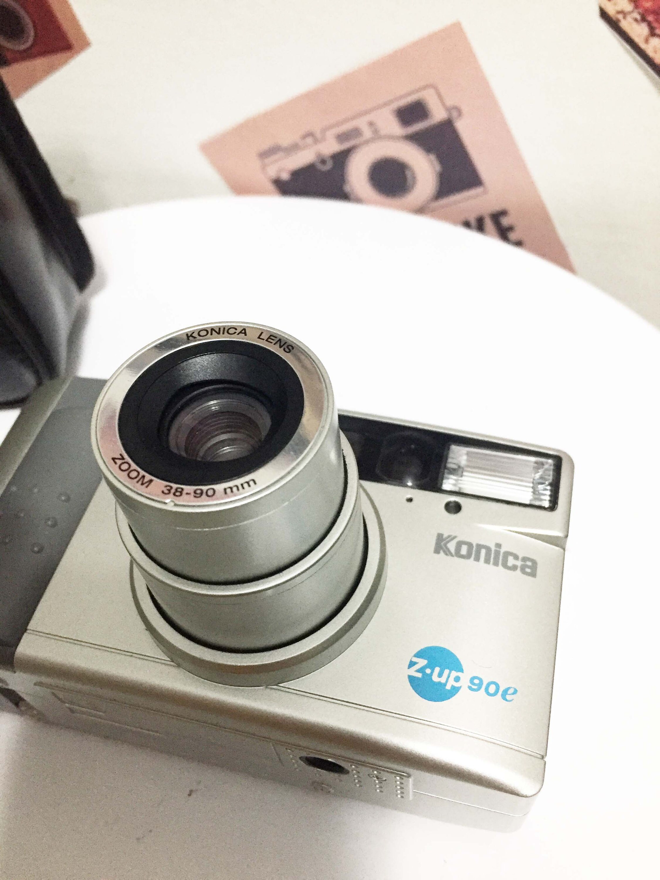 Vintage Konica Z-up 90e, Retro, 1990s, Analog Photography, Point