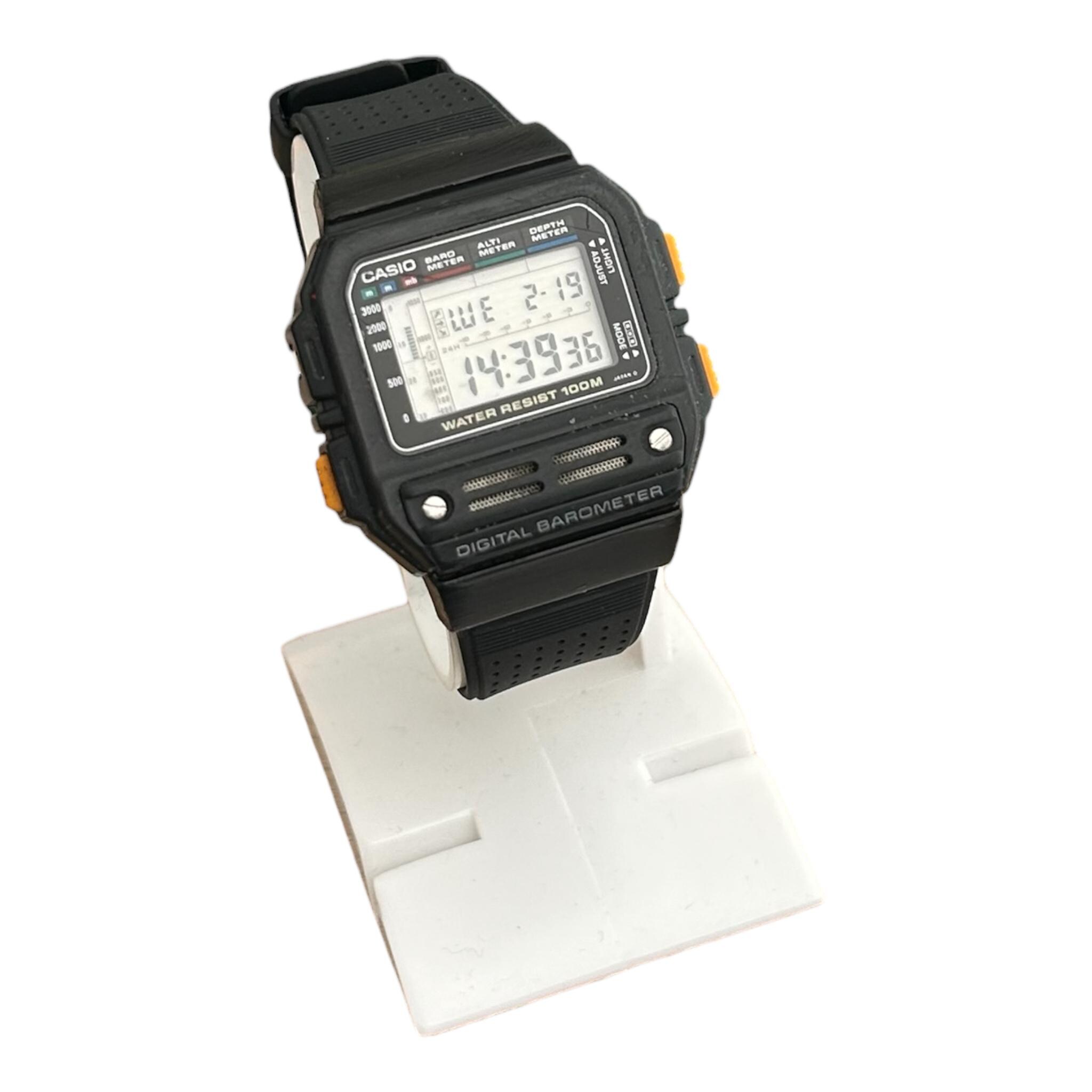Vintage CASIO Digital Barometer Watch Bm-100wj Japan - Etsy Australia