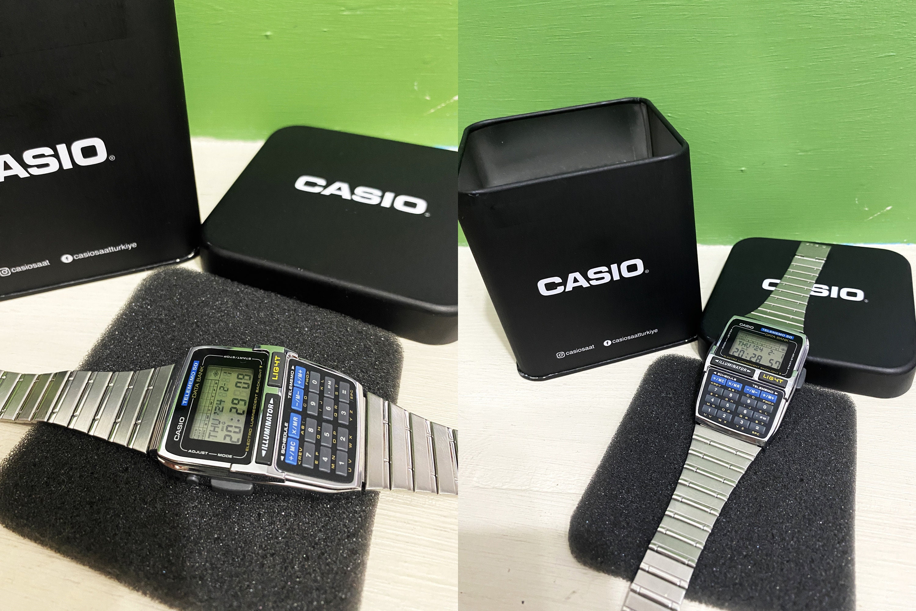 Execelent Nos Casio Dbc-63 Databank Telememo 50 Memory Calculator