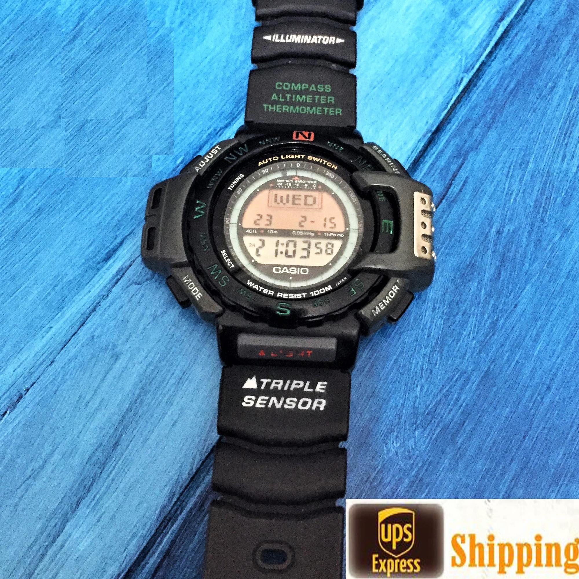 Vintage Men Casio PRT Pro Prt-40 / Modüle 1470 TEK/ Watch