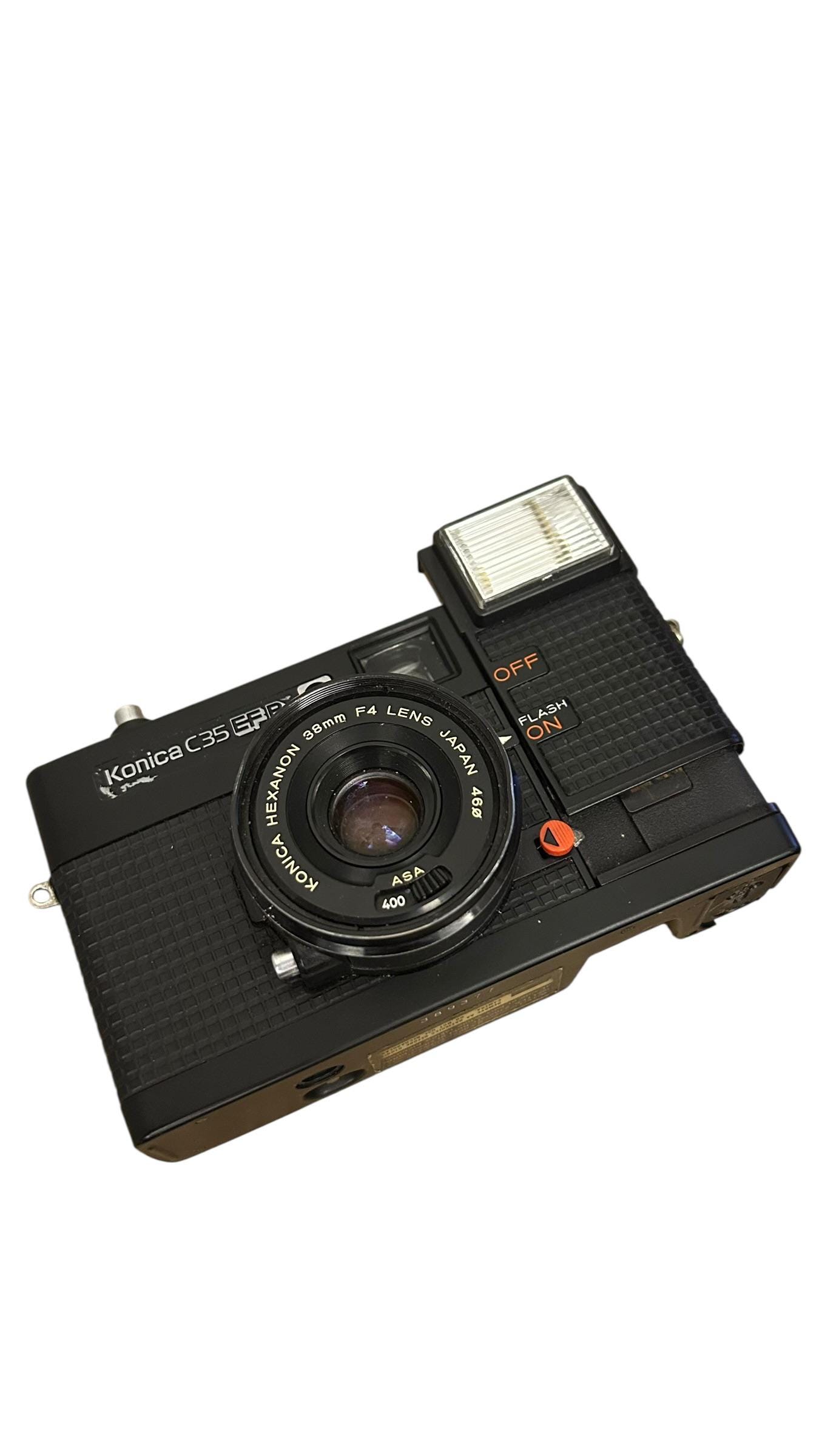 Vintage Konica C35 EF3 Camera: Hexanon 35mm F2.8 Lens, Street