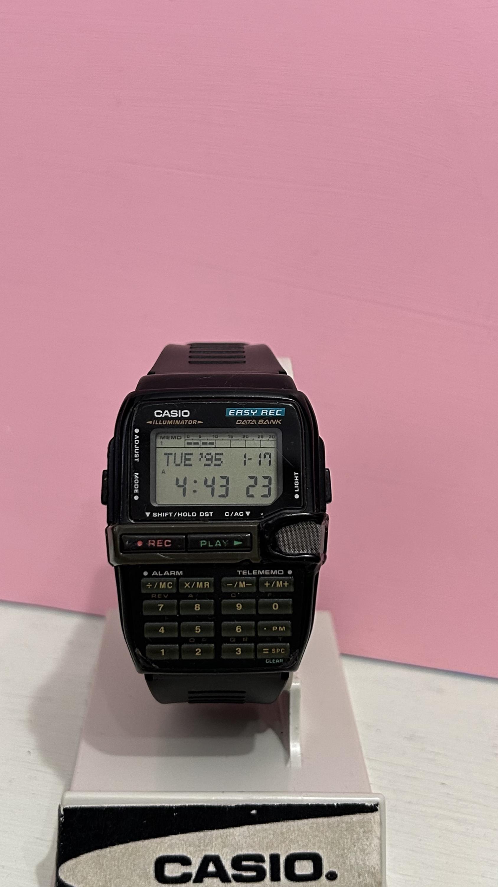 Vintage Casio DBC-V50 Easy Rec Data Bank Wrist Watch