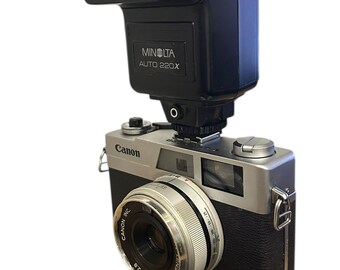 Vintage Canon Canonet 28 35mm Rangefinder Film Camera With Minolta
