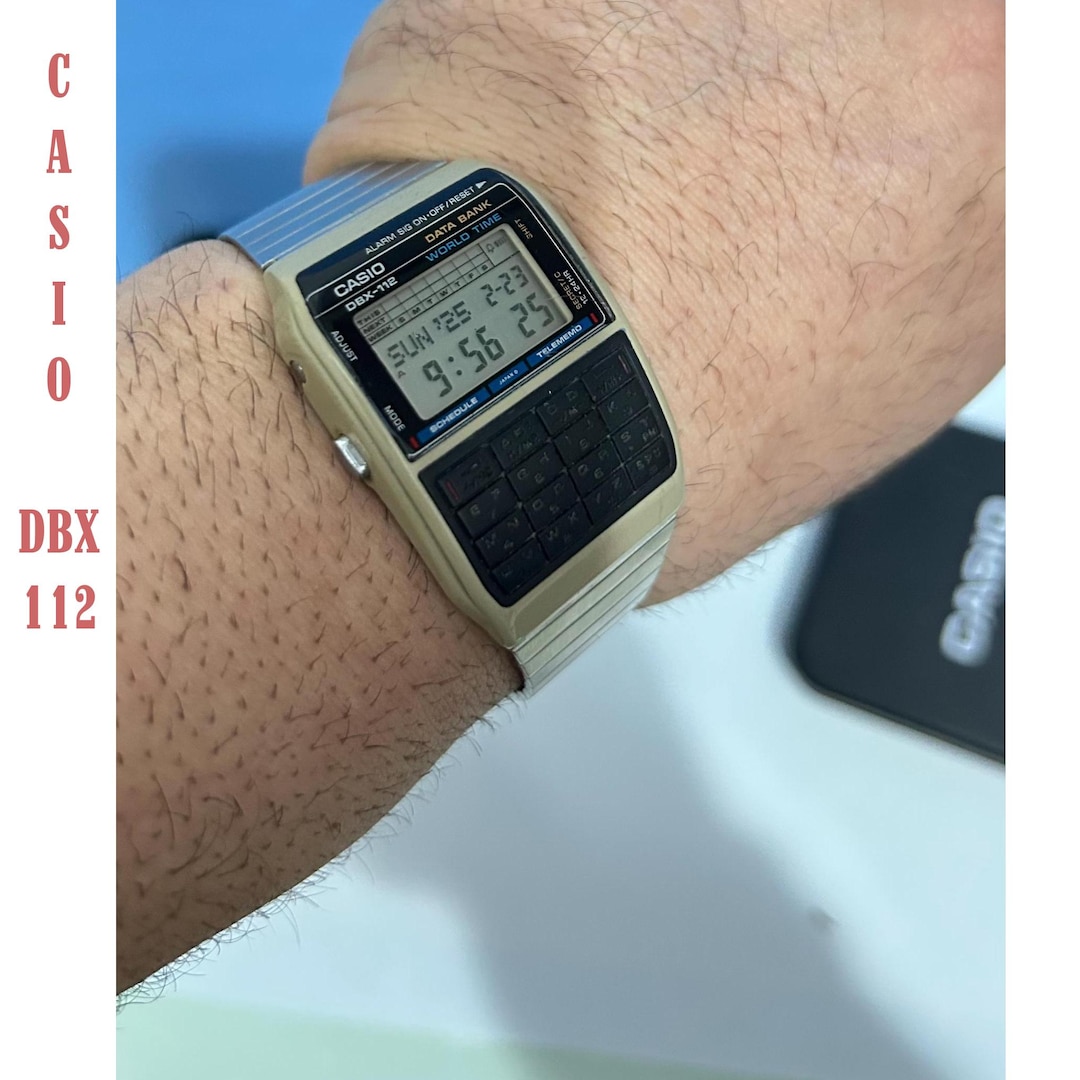 80's CASIO DATA BANK DBX-112 ヴィンテージ CASIO ヴィンテージ データバンク DBX-112、レトロ、オメガ カシオ