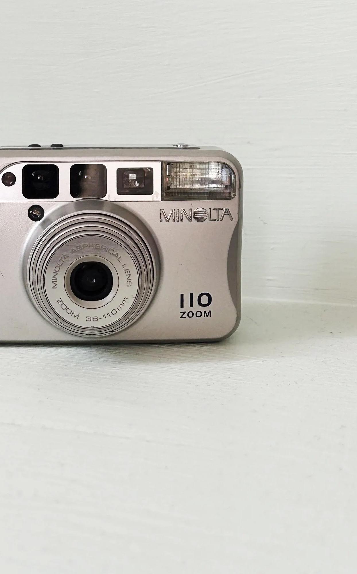 【美品】ミノルタMinolta Zoom 110 Date説明書・箱・新品電池付 美品】ミノルタMinolta Zoom 110 Date説明書・箱・新品電池付