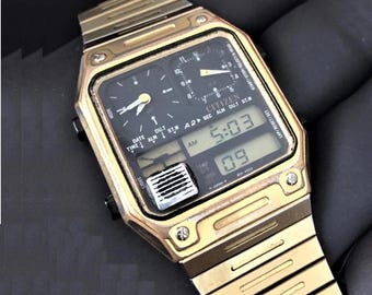 Orginal Citizen 30-5022 Ana/Digi Temp/  Quartz Vintage Japan Watch / GN-4-S JAPAN Very good condition/ Vintage old quality custom watch