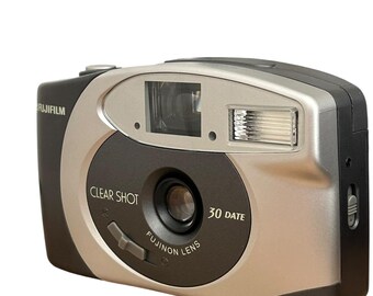 Vintage Fujifilm Clear Shot 30 Date 35mm Point and Shoot Film