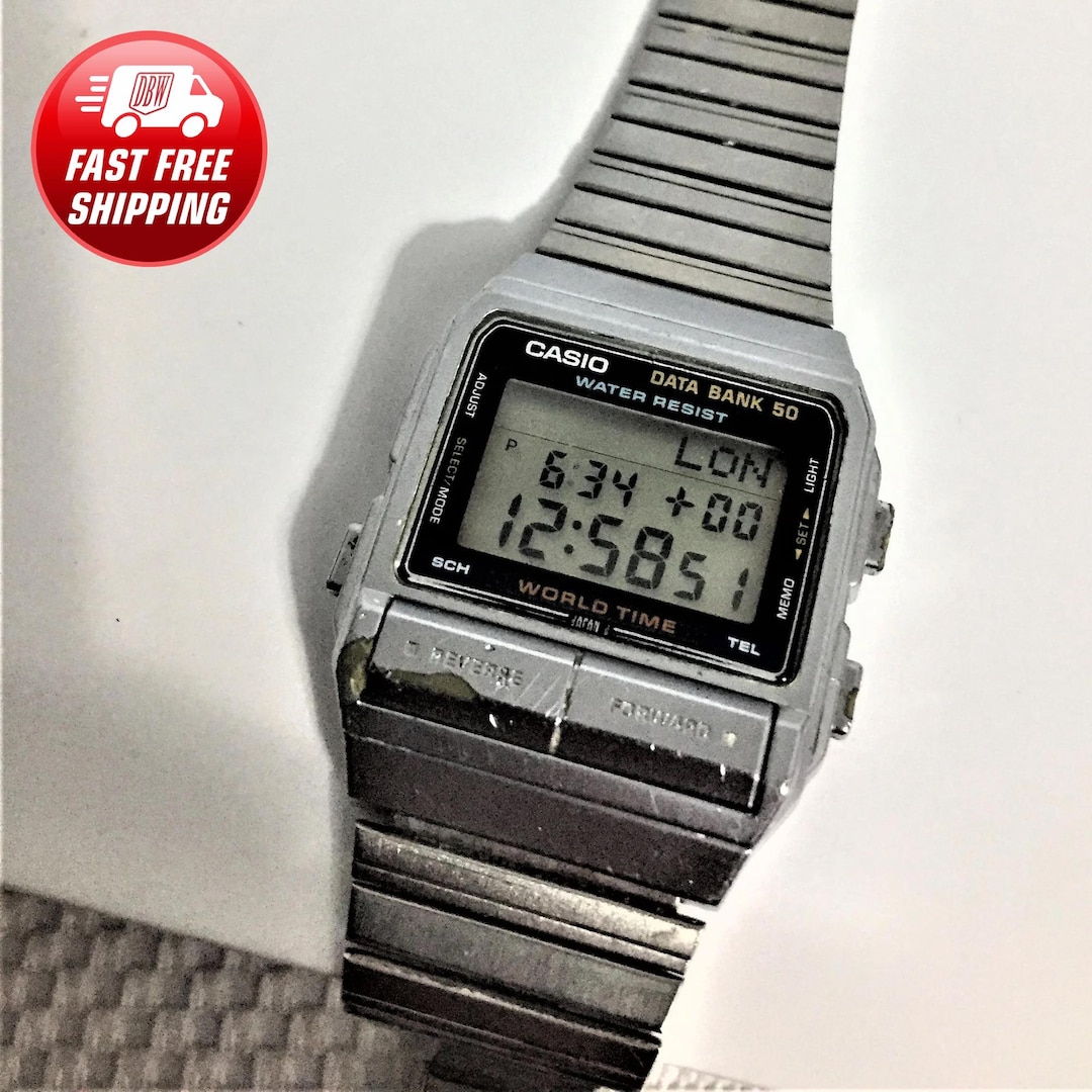 Db-520 Vintage Casio Data Bank Telememo 50/ Watch Model 675 Db-520 Vintage Casio Data Bank Telememo 50/ Watch Model 675