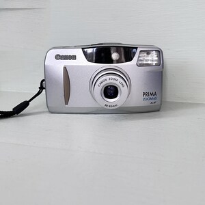VİNTAGE Canon Prima Zoom 65 /Vintage / Wiht Box and user manual/ 38-65mm Canon Zoom Lens./ 35 mm vintage camera & Gp Battery
