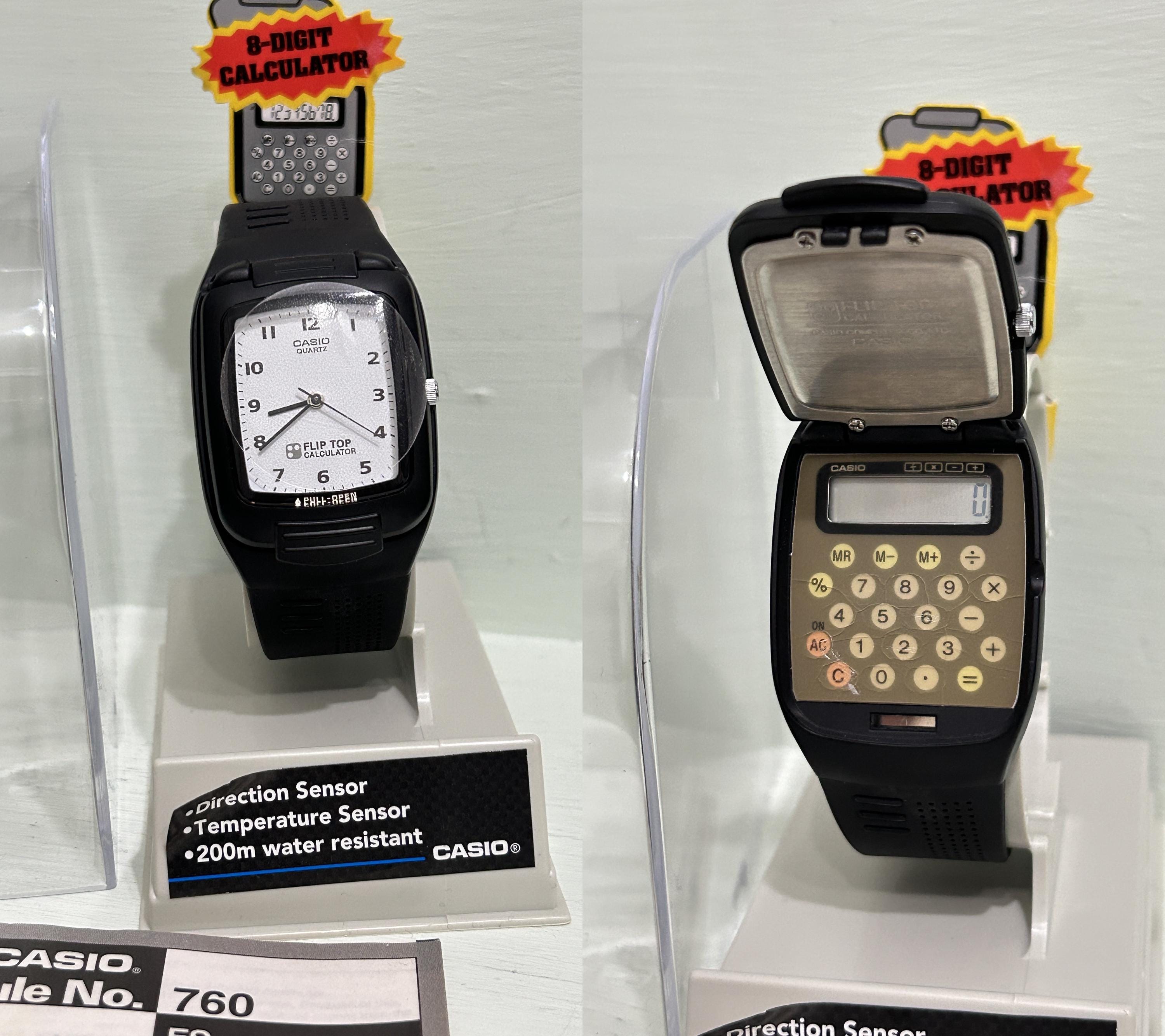 UNUSED RARE Vintage Casio Flip Top FTP-10/ Module 760 /mens Watch