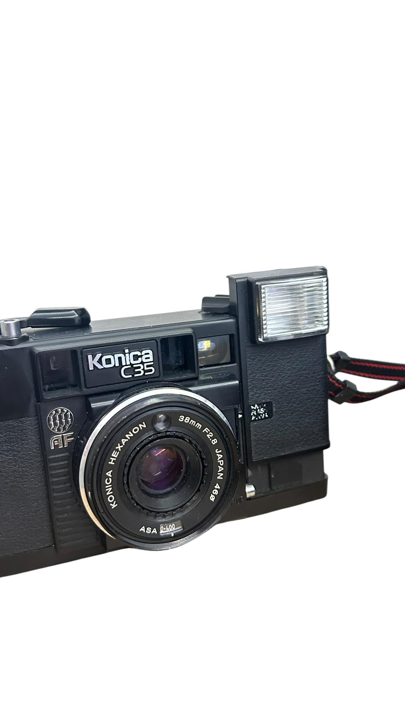Vintage Konica C35 Camera: Hexanon 35mm F2.8 Lens, Street