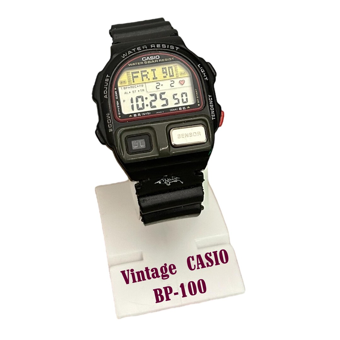 Vintage Casio Watch BP-100 Blood Pressure Monitor Made in Japan
