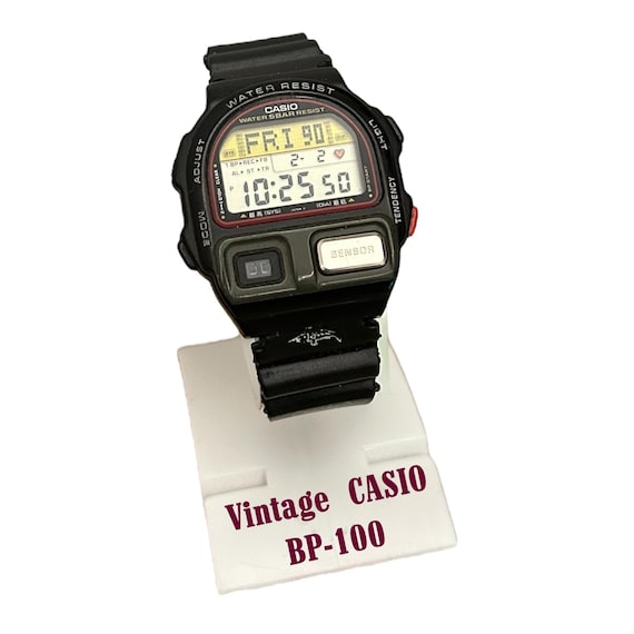 Vintage Casio Watch BP-100 Blood Pressure Monitor Made in Japan