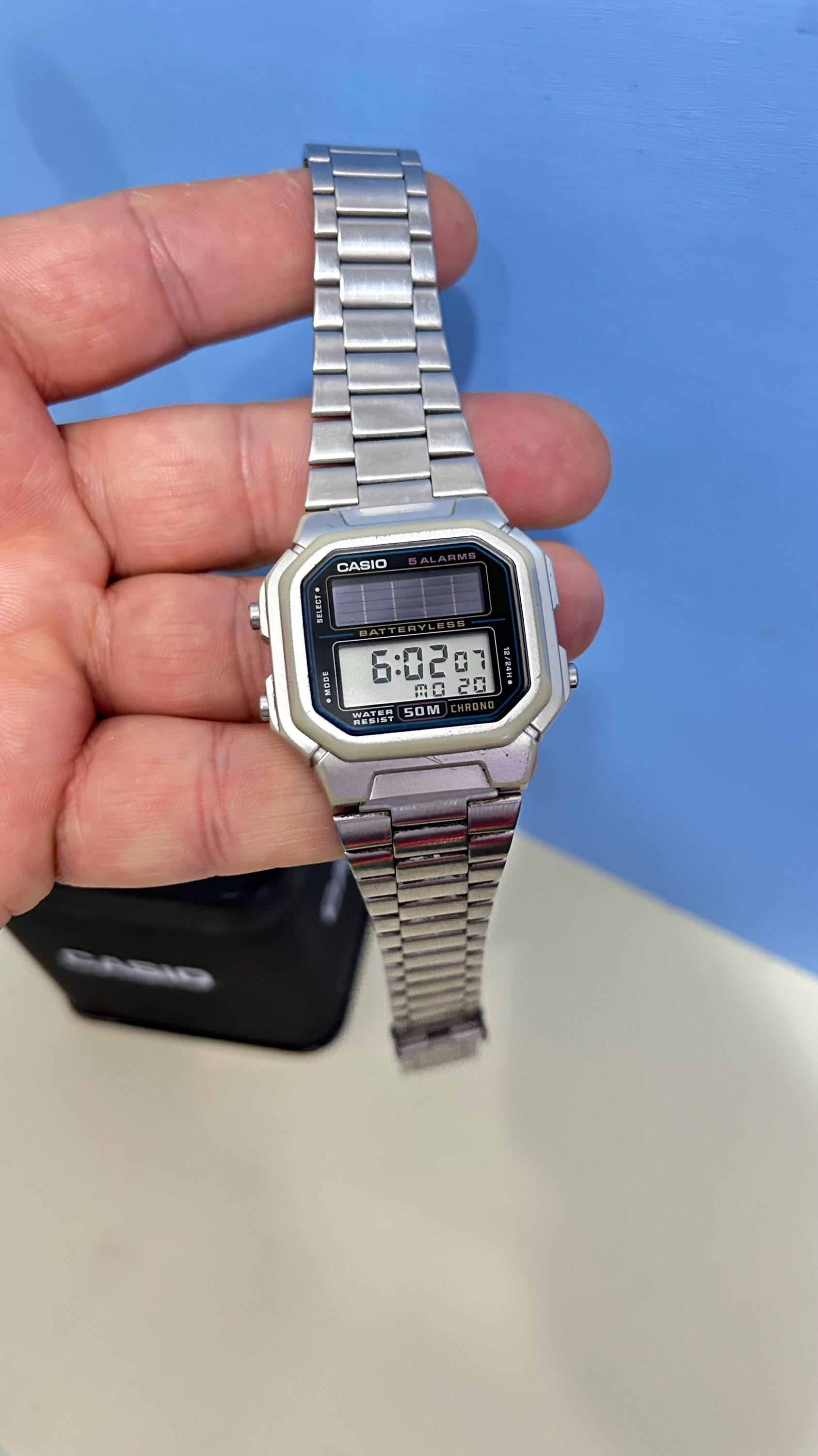 Casio AL-190W SOLAR Power / 3274 Module) LCD Digital Watch