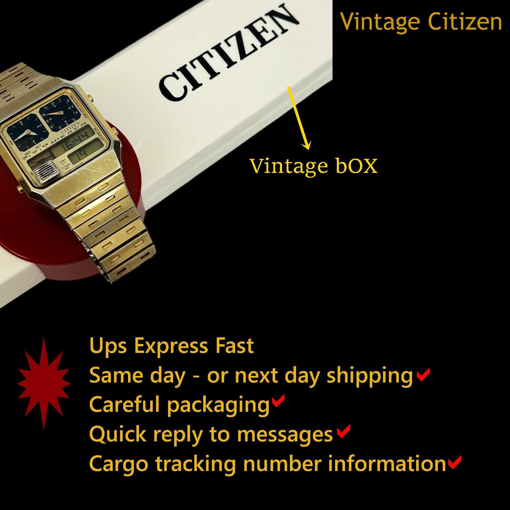 CITIZEN ANA-DIGI TEMP 8988-Q01971 / ゴールド Citizen Ana-Digi Temp 8988 Gold Vintage Watch Collectible | eBay