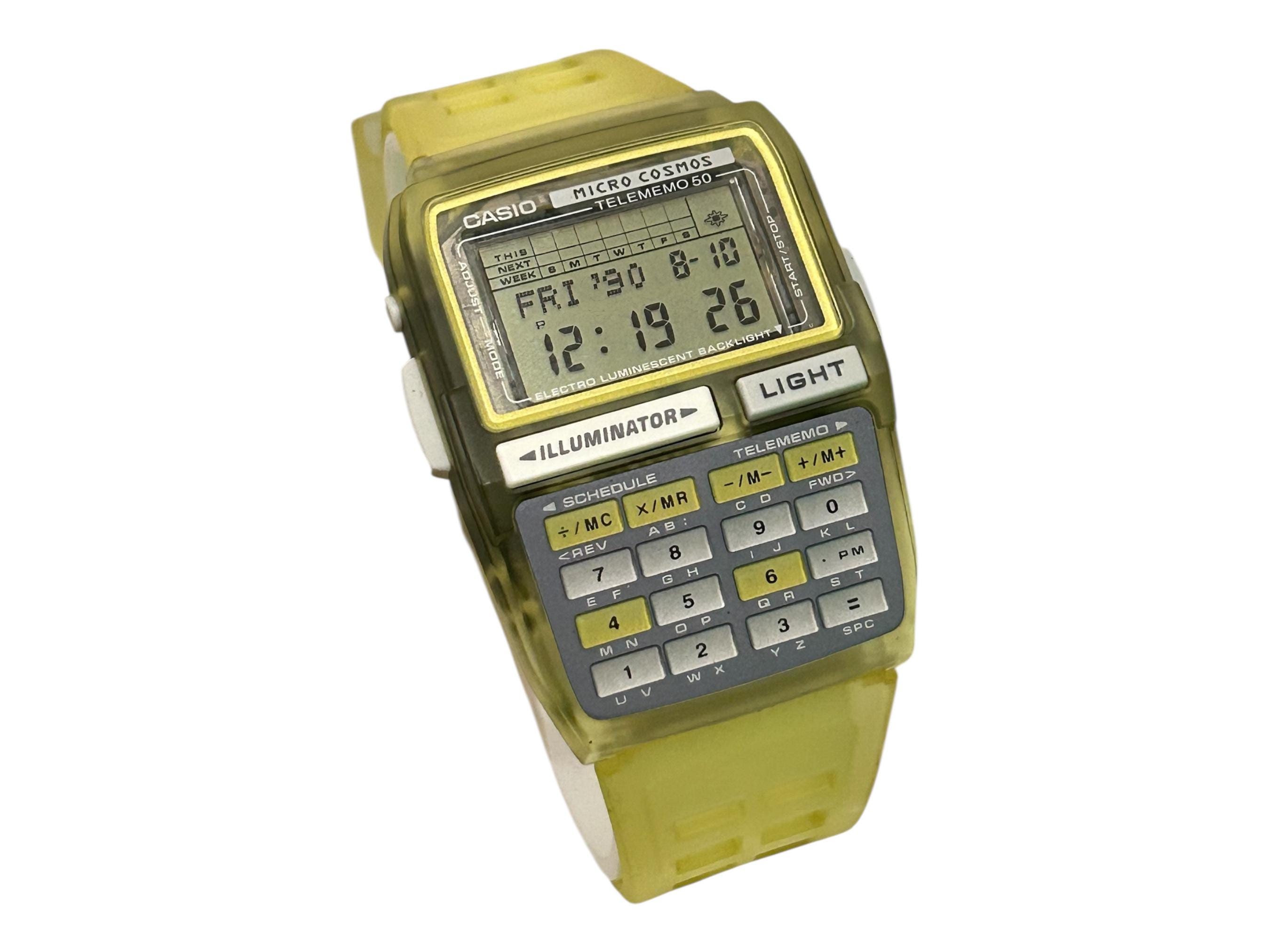 Unused Vintage RARE Nos Casio Dbc-63 Micro Cosmos Telememo 50