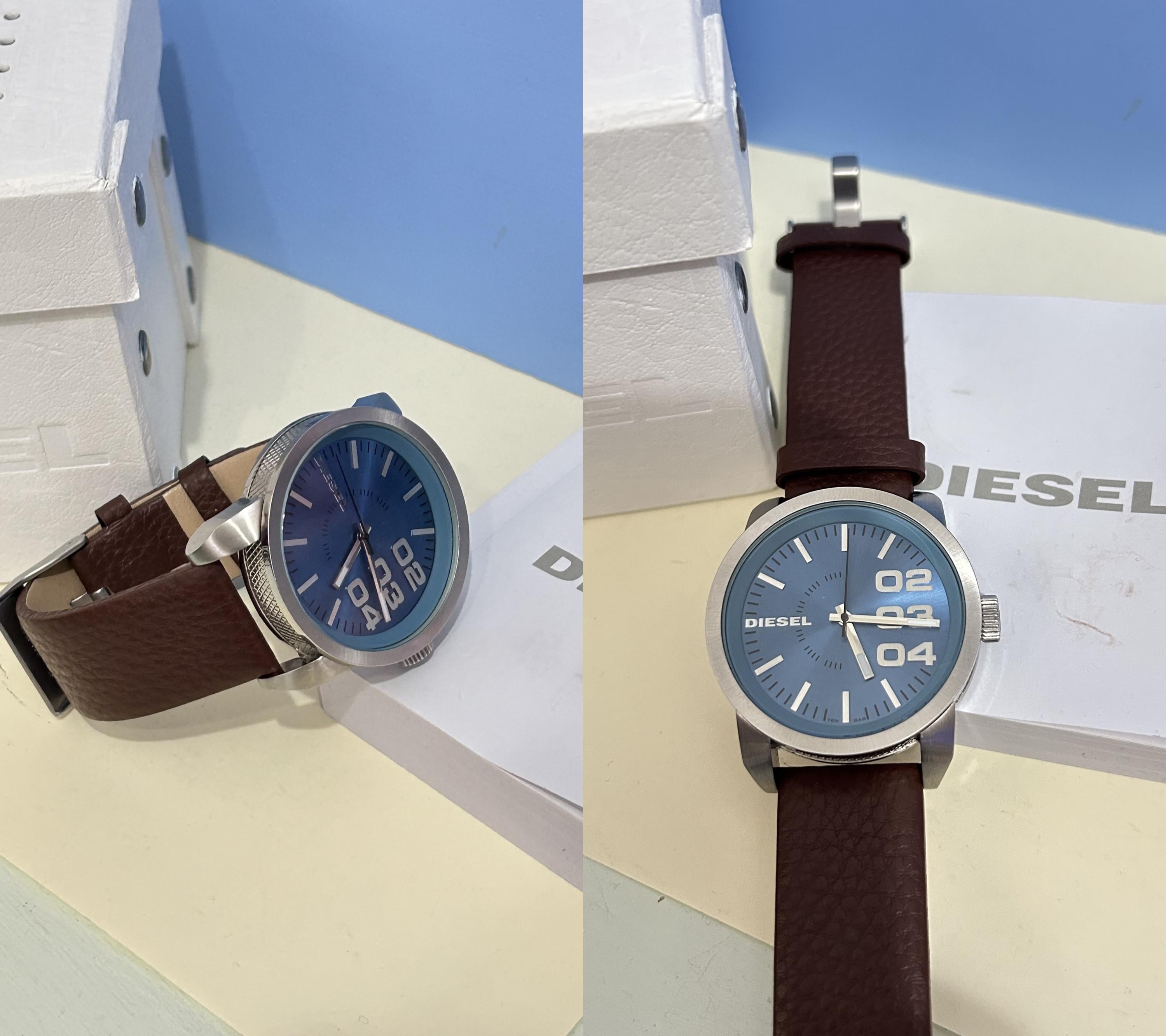 Men Diesel Dz-1512 Watch Classic Vintage Style /unused Genuine