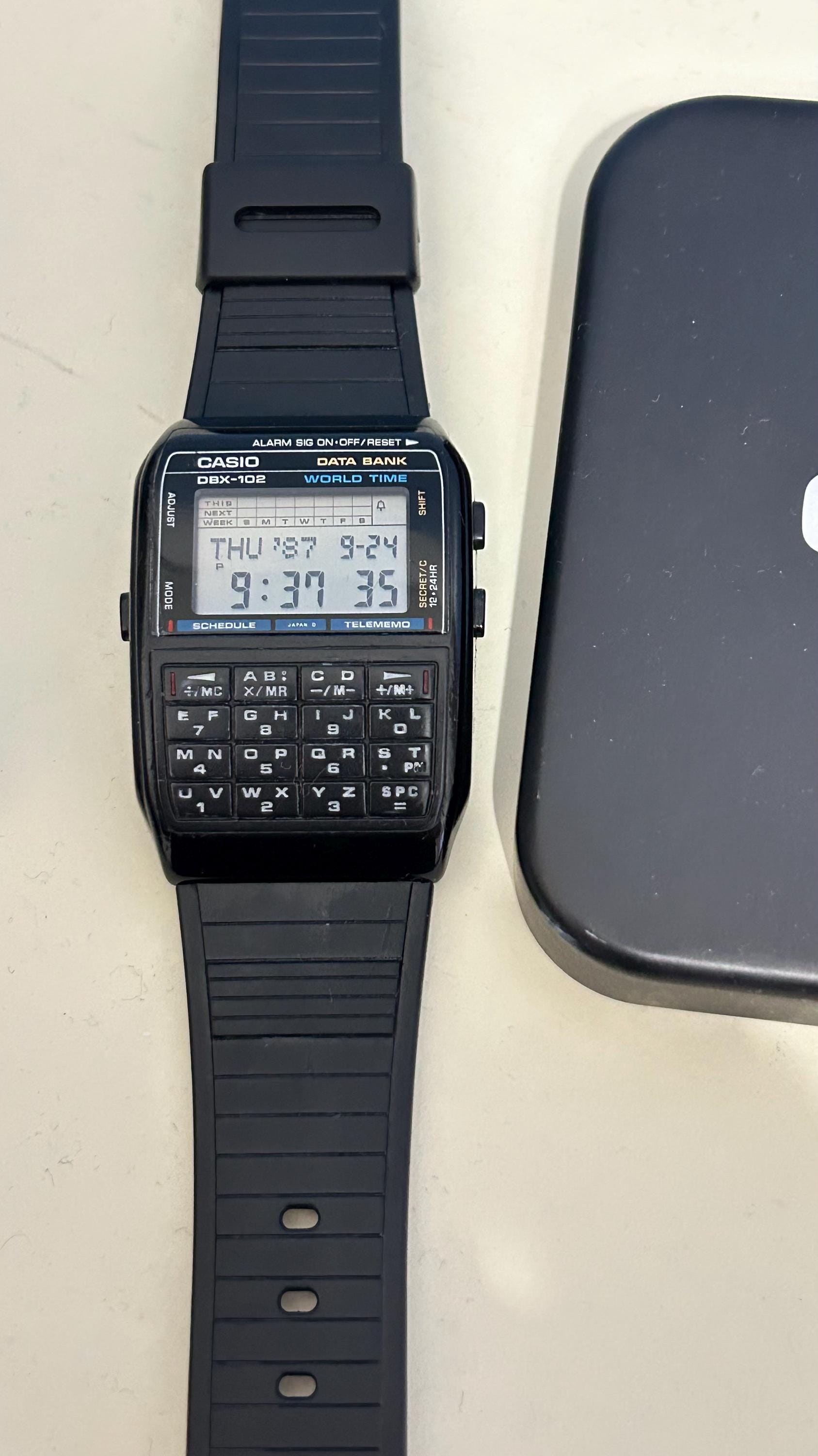 Vintage Rare Casio DBX-102, Vintage Calculator, Casio Watch, Watch