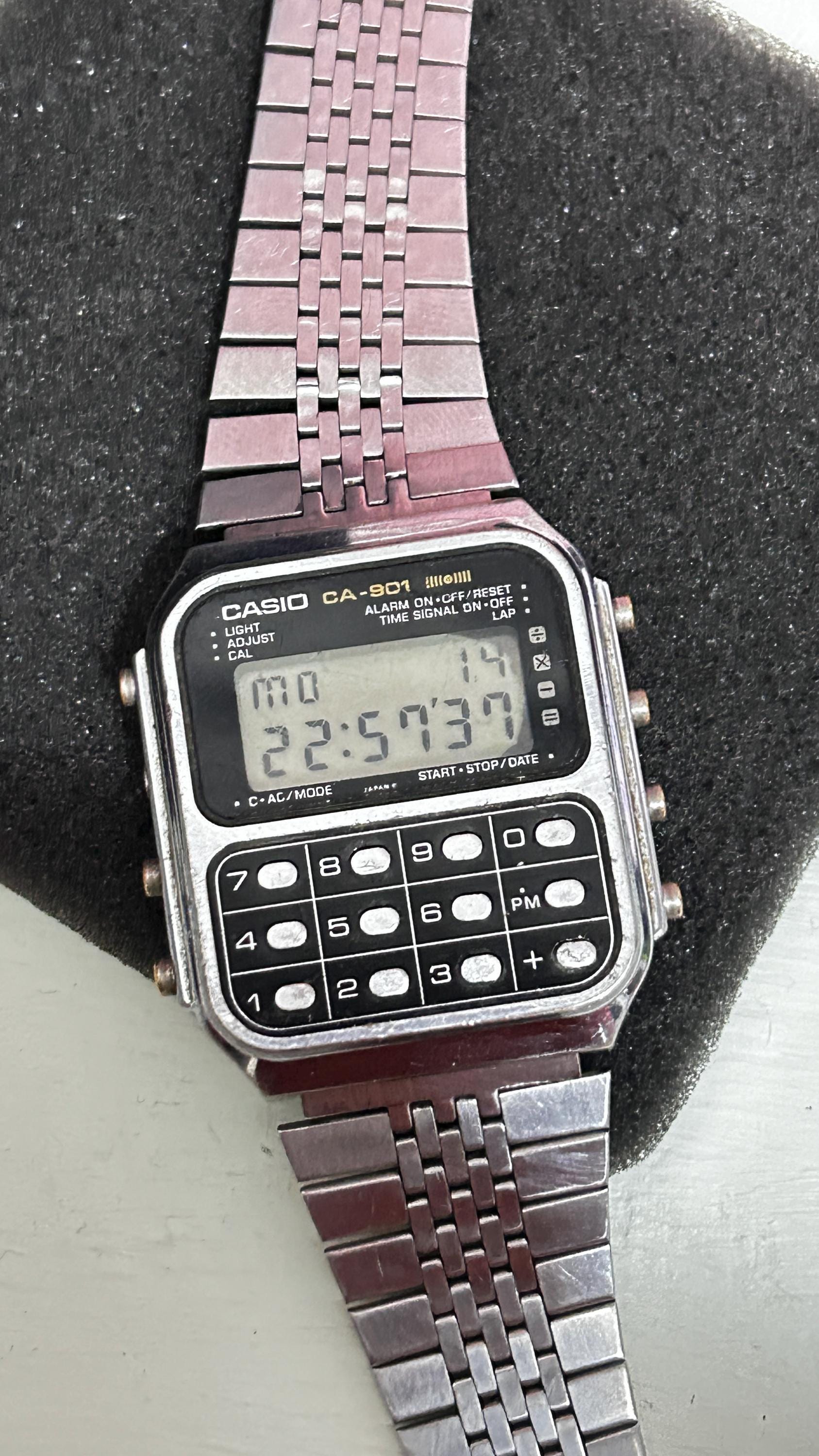カシオ CA-901 ブラックモデル ゲーム電卓 ウォッチモジュール 134