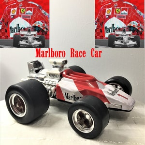 Rare Marlboro Race Car Vintage/ Collectible race car/ Made in Japan/ 1990s /Michael Schumacher race trac/Marlboro speed cark/