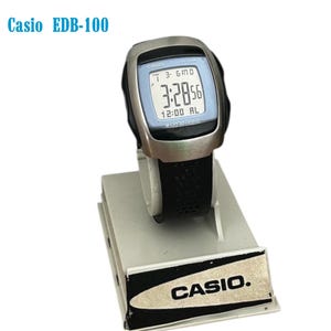 Casio EDB-100 Wrist/ Watch World Time e-Data Bank Module 2417 Vintage Retro/ Working Alarm and Light /