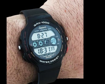 Rare Vintage Casio GPX-1000 Digital Watch - Collectible Japan 
