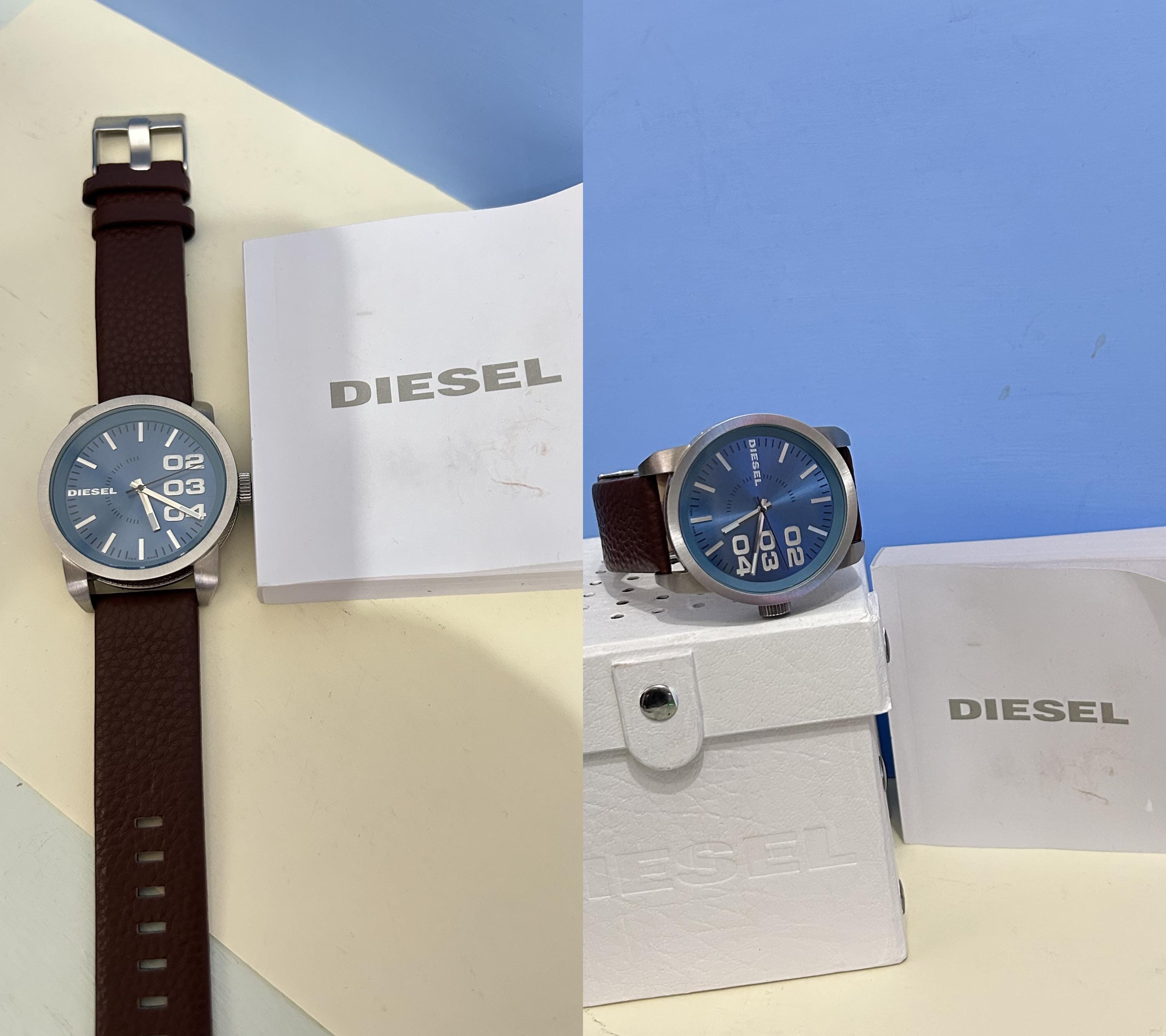 Men Diesel Dz-1512 Watch Classic Vintage Style /unused Genuine