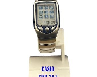 時計 90s casio data bank 120 Vintage Casio EDB-120 Travel /e-databank 10, World Time