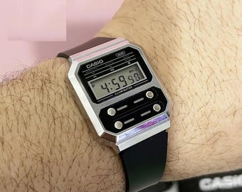 RARE Casio 50QS-17 3 BUTTON Led Digital Watch Fully Working Japan