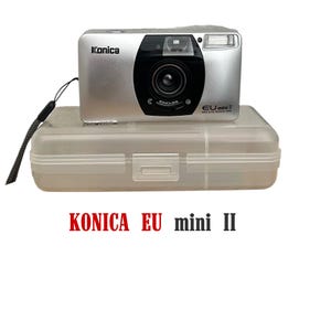 Vintage Konica EU-mini II Point & Shoot 35 mm Filmkamera - Rote-Augen-Reduzierung