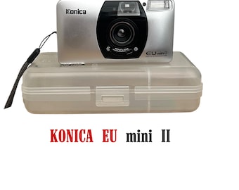 Cámara de fotos Konica EU-mini II vintage de 35 mm - Reducción de ojos rojos