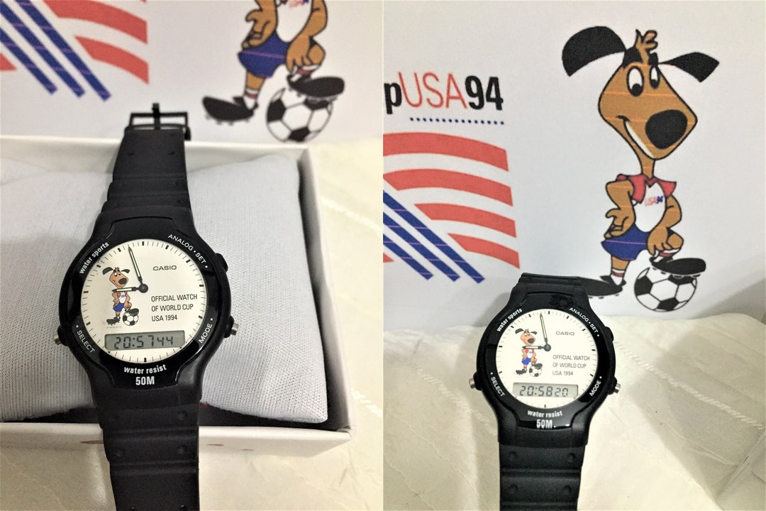 Casio SWC 03 Watch 1v Module 306 Football World Cup 1994 USA Very Good Condition Nos Watch Vintage Beutiful Wacth Digital Analog Etsy New
