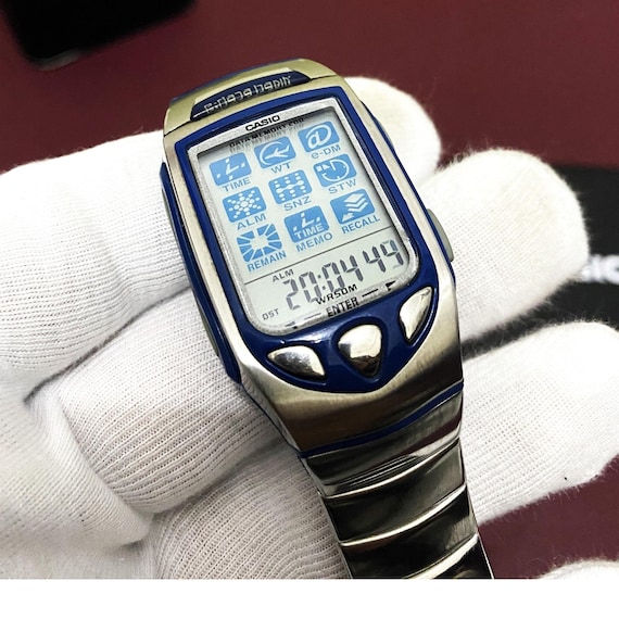カシオCASIO e-databank Wrist Camera Vintage Retro Casio E Data Bank Wrist Camera Watch WQV-10