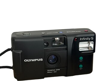 ビンテージ オリンパス インフィニティ S 35mmフィルムカメラ、3.5