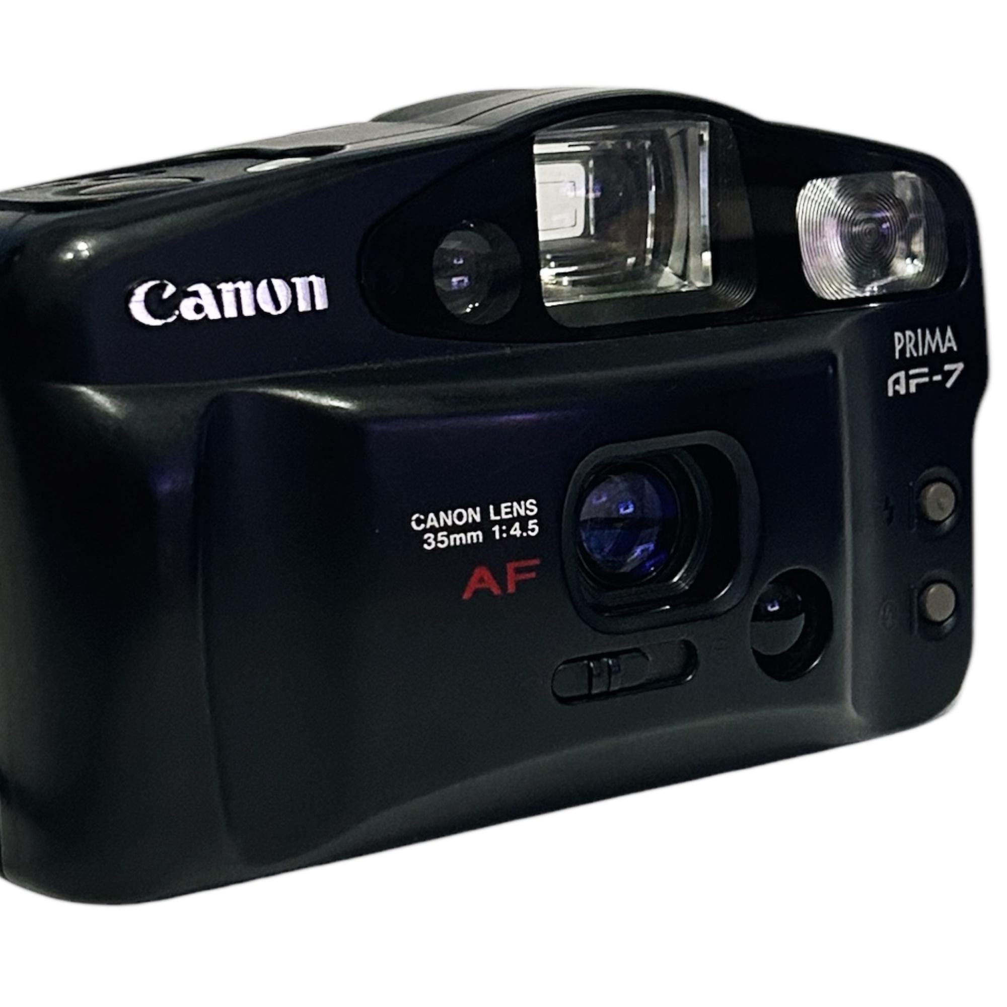 Appareil Photo Canon PRIMA AF-7 (Sure Shot) – 35mm, Objectif 1:4.5, Noir – Occasion