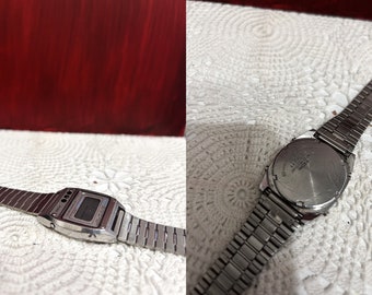 Vintage Seiko Quartz Battery Alarm Chronograph Digital Watch Work