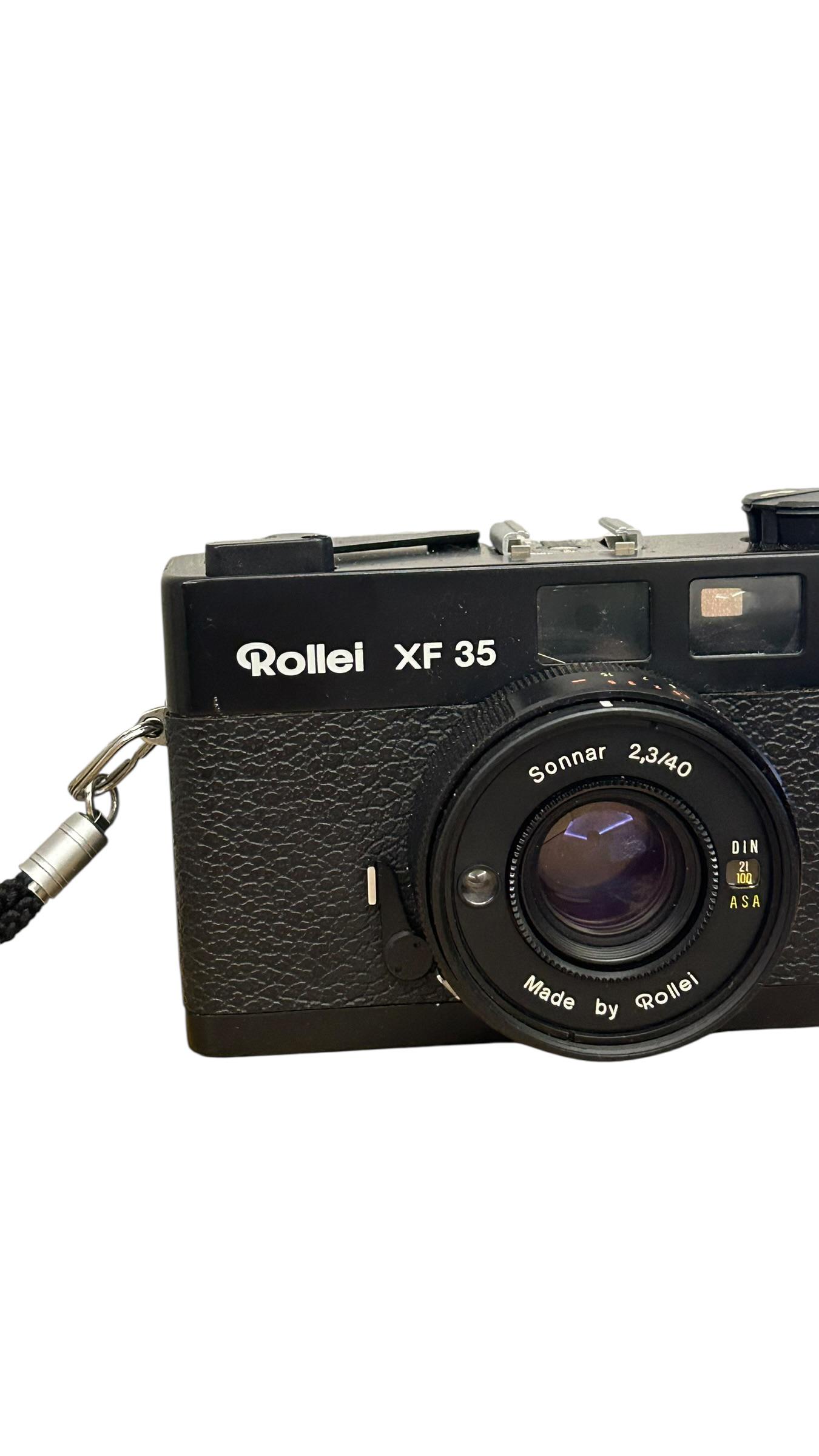 ヴィンテージのローライXF 35フィルムカメラ、ゾナー2.3/40レンズ