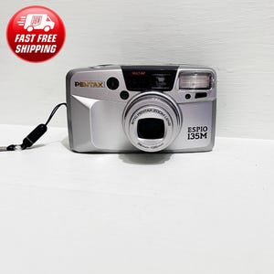 Vintage Pentax Espio 135M 35mm Point&Shoot Film Camera / Very good condition / Gp Battery / Vintage Camera/  Silver 38-135mm Lens