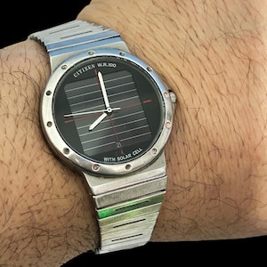Titanium Citizen Solar Cell 4110/citizen solar, stainless steel, gift for her, citizen eco drive, citizen, elegant, Collectible,quartz watch