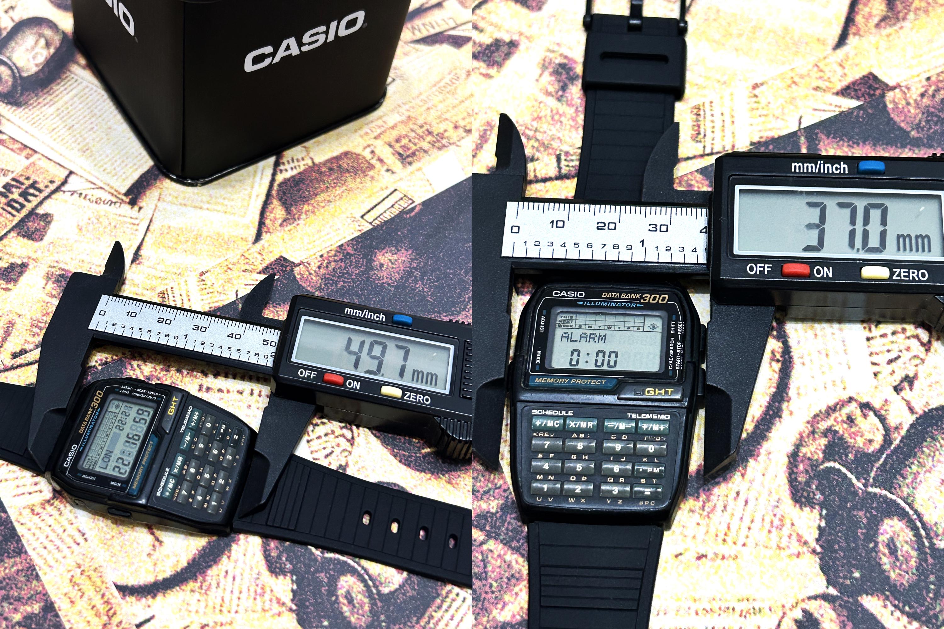 Rare Vintage Casio Data Bank 300 Calculator Digital Watch - DBC Rare Vintage Casio Data Bank 300 Calculator Digital Watch - DBC
