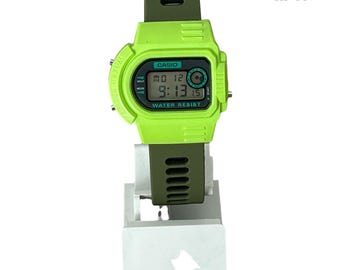 Rare Green Case Casio NF-11  1093 /Collectible watch / Vintage 1980s Retro Model