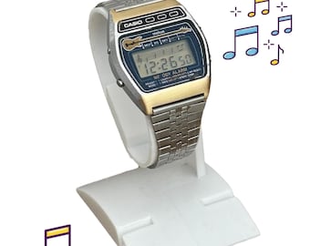 Vintage Rare Casio Melody Alarm Watch 408- M621 Guitar Music