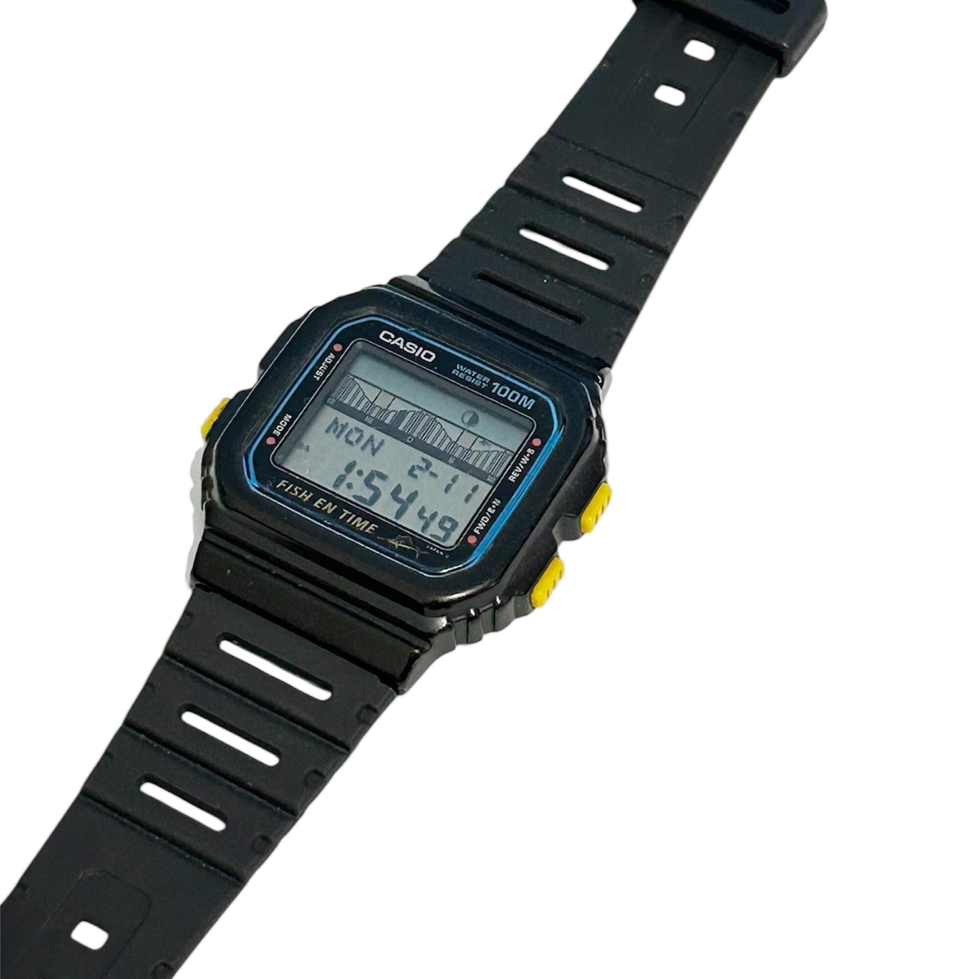 Very RARE Casio FT-100W Fish İn Time Digital Watch Marlin 844