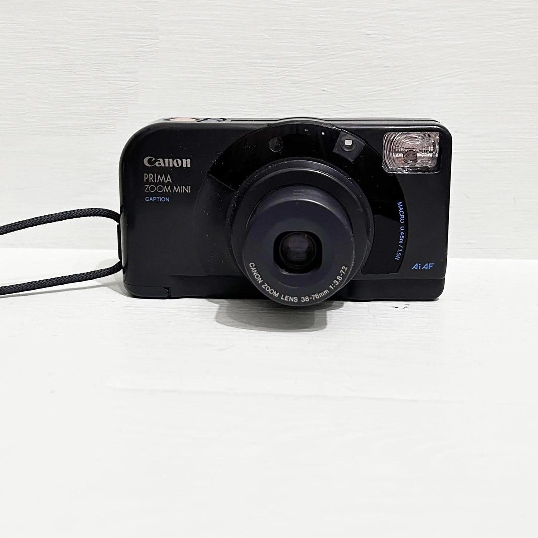 キャノンビンテ-ジフイルムカメラ ビンテージ Canon Prima Zoom Mini/Caption Compact Point 35mm