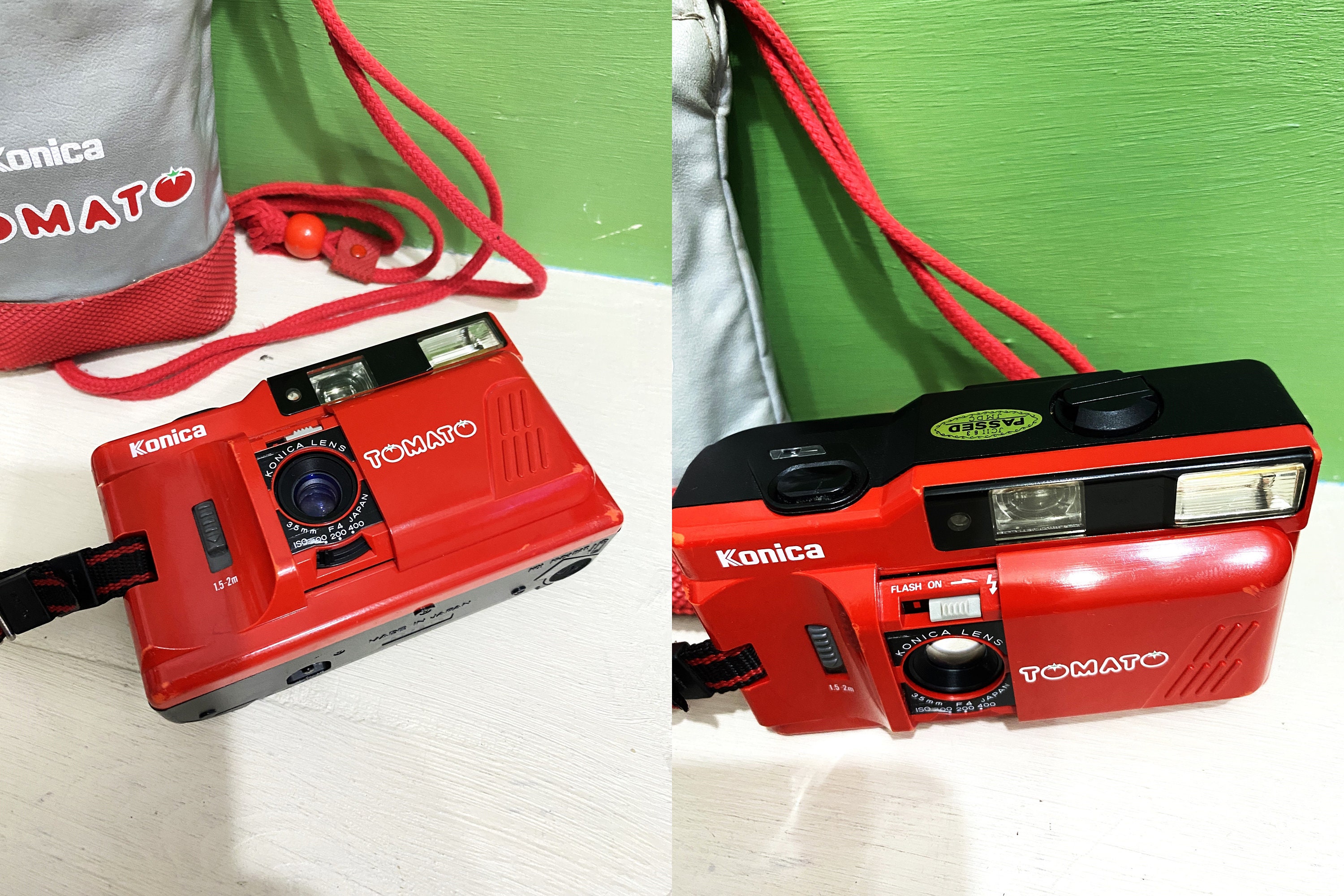 フィルムカメラ konica tomato Konica Tomato - Vintage Compact Film Camera TESTED Point and
