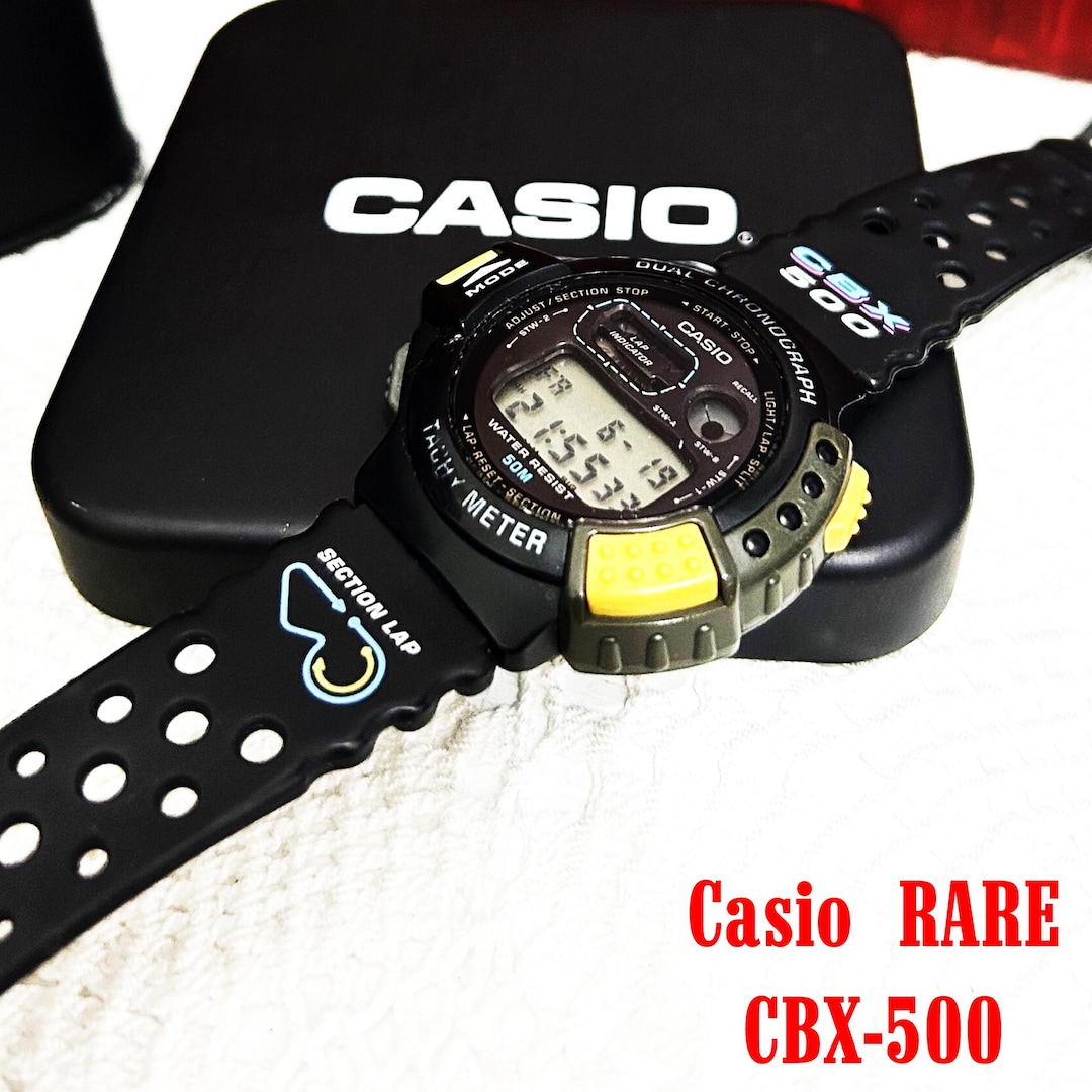 Vintage RARE Casio CBX-500 Watch Collectible Original Strap