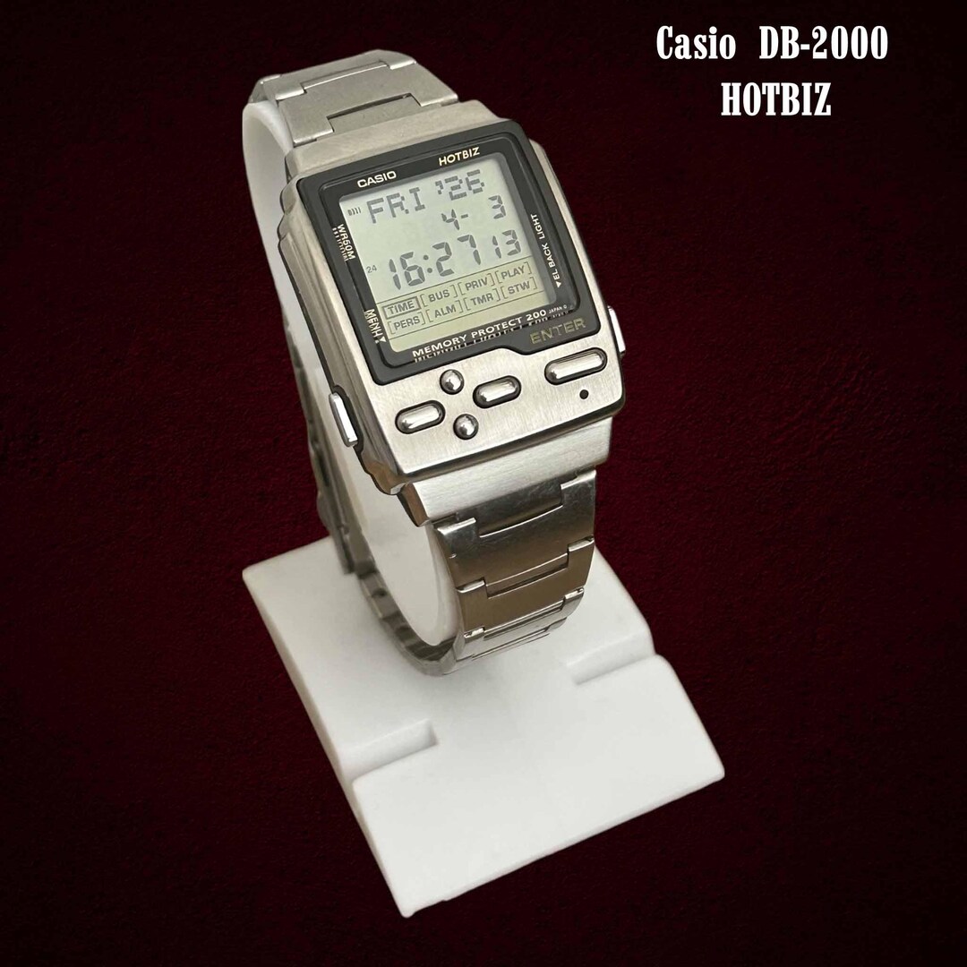 Rare Vintage Casio Hotbiz Memory Protect DB-2000 Men’s Digital Watch ...