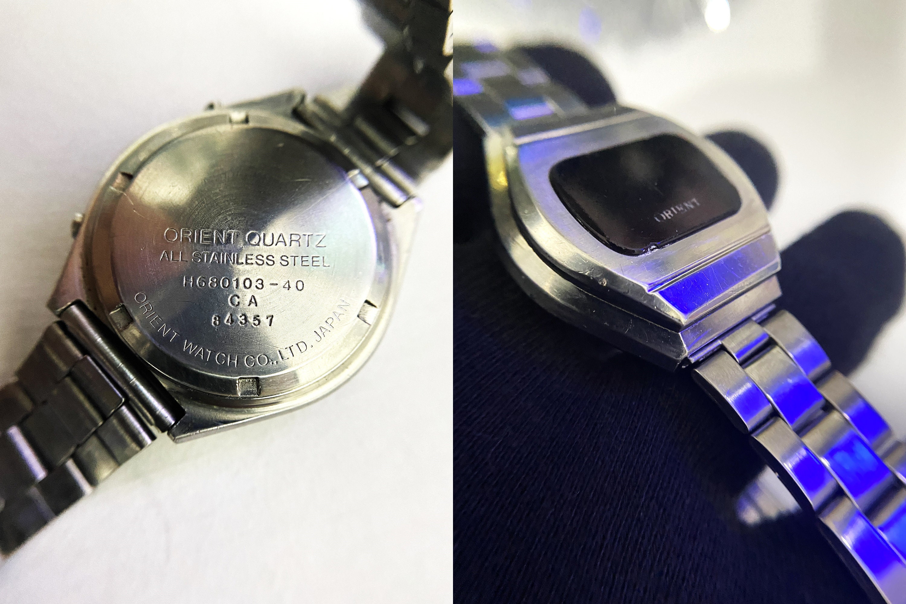 Vintage Orient Touch LED Sensor Watch/ H-680103-40 CA All