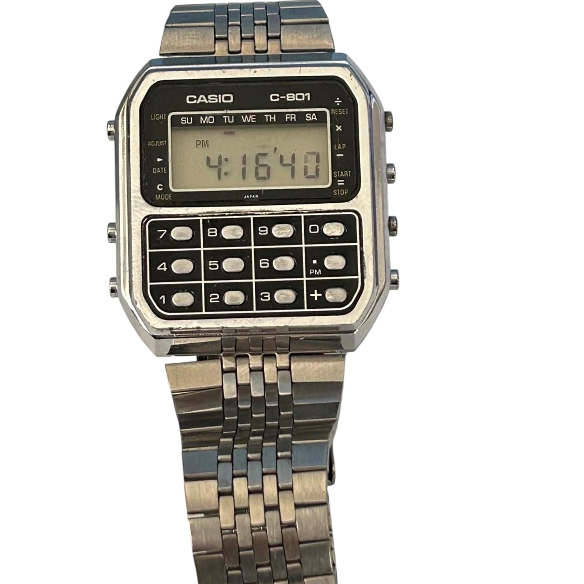 Retro Vintage Casio C-801/ Mens Watch Digital Quartz Casio