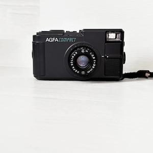 Fotocamera elettronica compatta Agfa vintage/Point-and-Shoot 35 mm/Agfa Solinar 2,8 F 39 MM/ Ottime condizioni/Custodia in vera pelle fatta a mano/